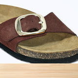 107F Goldina Cuir Rouge Brique
