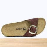 107F Goldina Cuir Rouge Brique