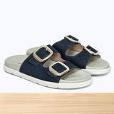108F Halena Cuir Bleu Marine