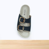 108F Halena Cuir Bleu Marine