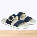 109F Ivera Cuir Bleu Marine