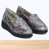1186F Novelle Cuir Serpent Multicolore