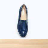 144f SYLEN Cuir Bleu Marine