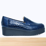 144f SYLEN Cuir Bleu Marine