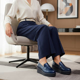144f SYLEN Cuir Bleu Marine