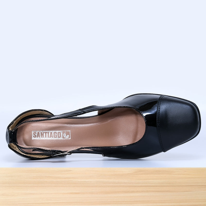 150F Barbie en Cuir Noir Verni