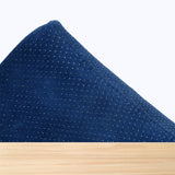 201F Belgha Cuir Bleu Marine