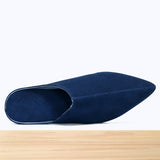 201F Belgha Cuir Bleu Marine