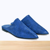 201F Belgha Cuir Bleu