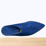 201F Belgha Cuir Bleu