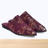 201F Belgha Cuir Bordeaux Brillant