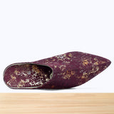 201F Belgha Cuir Bordeaux Brillant