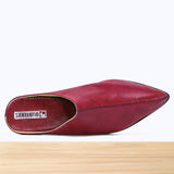 201F Belgha Cuir Rouge