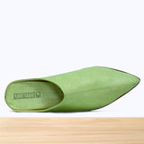 201F Belgha Cuir vert pistache