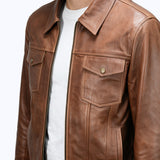 212 Galvino Jacket Cuir Camel