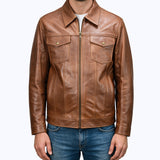 212 Galvino Jacket Cuir Camel