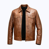 212 Galvino Jacket Cuir Camel