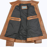 212 Galvino Jacket Cuir Camel