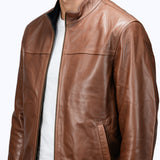 214 Elvanto Jacket Cuir Camel