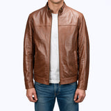 214 Elvanto Jacket Cuir Camel