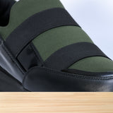 224F Prata Cuir Noir Vert