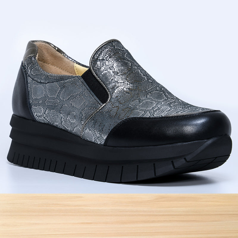 528F Prata en Cuir Argenté