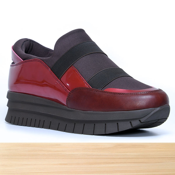 224F Prata Cuir Grenat Mar