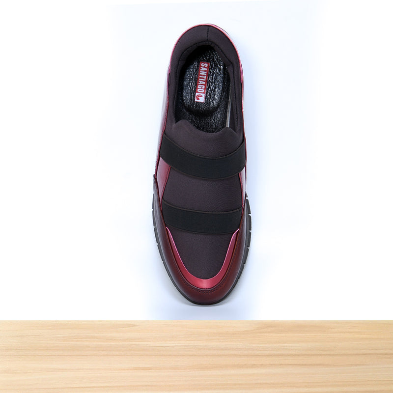 224F Prata Cuir Grenat Mar