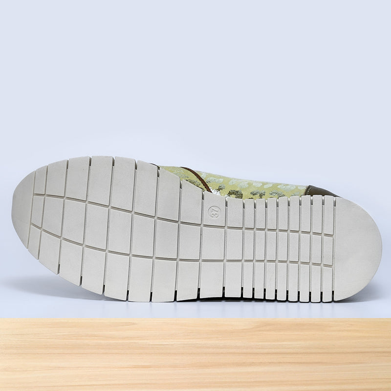 528F Prata en Cuir Kaki