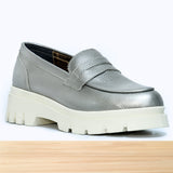 225F Rivla Cuir argentée