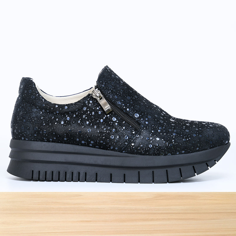 227 Mirro Cuir Métallisé Noir