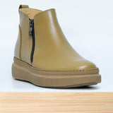 245F Bots Cuir Beige