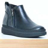 245F Bots Cuir Noir Mate