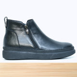 245F Bots Cuir Noir Mate