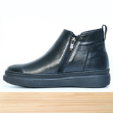 245F Bots Cuir Noir Mate