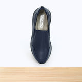 2551F Cressia Cuir Bleu Marine
