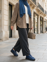 2683F Marjan Cuir Bleu Marine