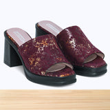 291F Corélia Cuir Bordeaux Brillant