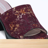 291F Corélia Cuir Bordeaux Brillant