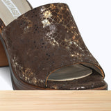 291F Corélia Cuir Marron Brillant