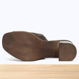 291F Corélia Cuir Marron Brillant