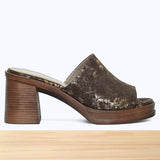 291F Corélia Cuir Marron Brillant
