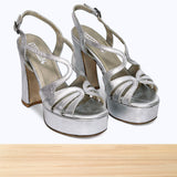 3012F Melessa Cuir Argenté