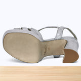 3012F Melessa Cuir Argenté