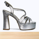 3012F Melessa Cuir Argenté