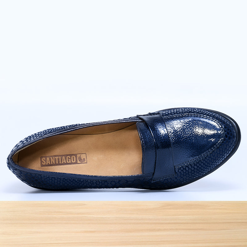 301F Liva Cuir Bleu