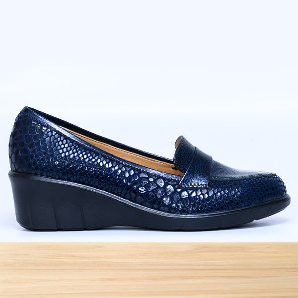 301F Liva Cuir Bleu