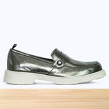 3036F Amani Cuir Gris Métalisé