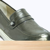 3036F Amani Cuir Gris Métalisé