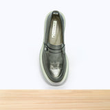 3036F Amani Cuir Gris Métalisé